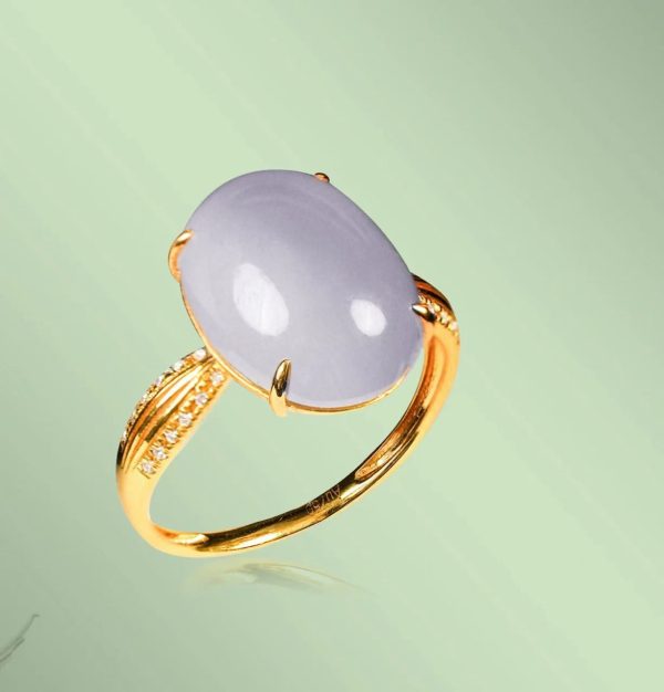 High Ice Purple Jade Ring