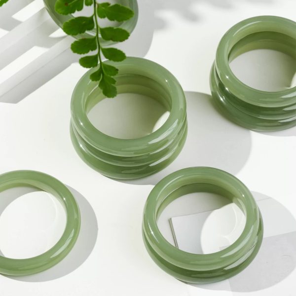 High Ice Qinghu Water Green Bangle - Image 3